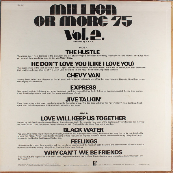 Kings Road - Million Or More In '75 Volume II | Pickwick (SPC-3547) - 2 Kings Road - Million Or More In '75 Volume II | Pickwick (SPC-3547) - 2