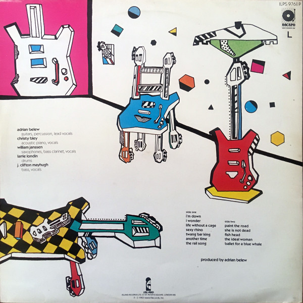 Adrian Belew - Twang Bar King | Island Records (ILPS 9768P) - 2