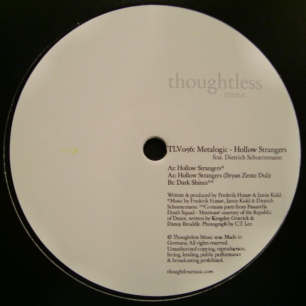 Metalogic feat. Dietrich Schoenemann - Hollow Strangers | Thoughtless Music (TLV056) - 2