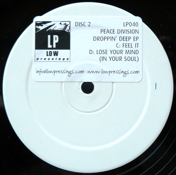Peace Division - Droppin' Deep EP | Low Pressings (LP040) - 2 Peace Division - Droppin' Deep EP | Low Pressings (LP040) - 2