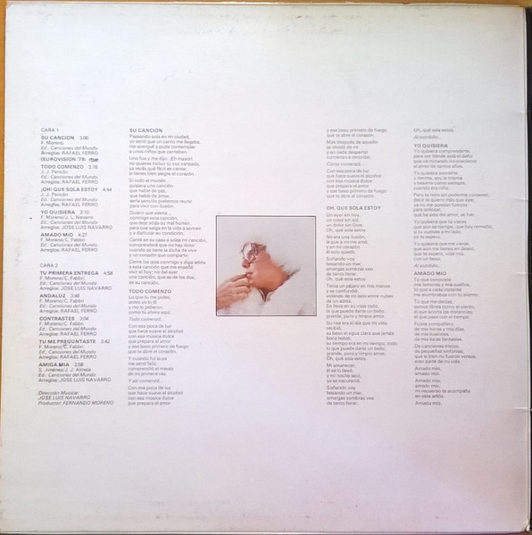 Betty Missiego - Su Canción | Columbia (TXS 3134) - 2