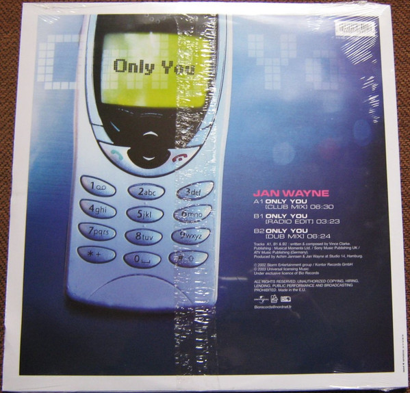 Jan Wayne - Only You | Universal Licensing Music (ULM) (019 890-1) - 2