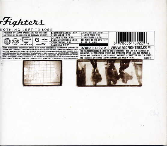 Foo Fighters - There Is Nothing Left To Lose | RCA (07863 67892 2) - 3