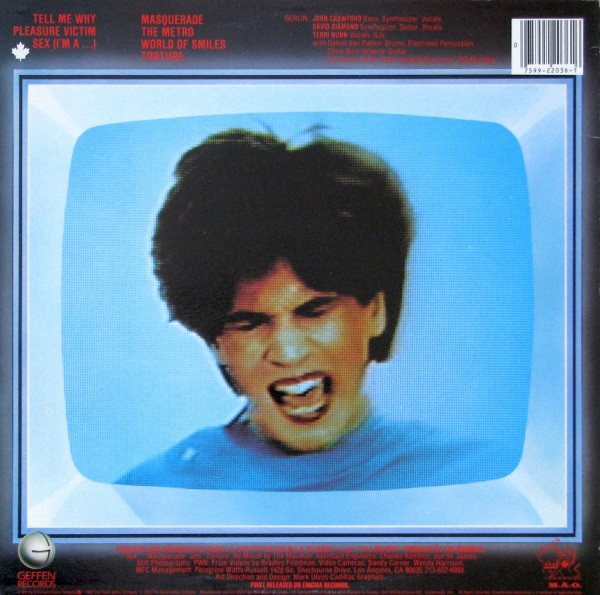 Berlin - Pleasure Victim | Geffen Records (XGHS 2036) - 2 Berlin - Pleasure Victim | Geffen Records (XGHS 2036) - 2