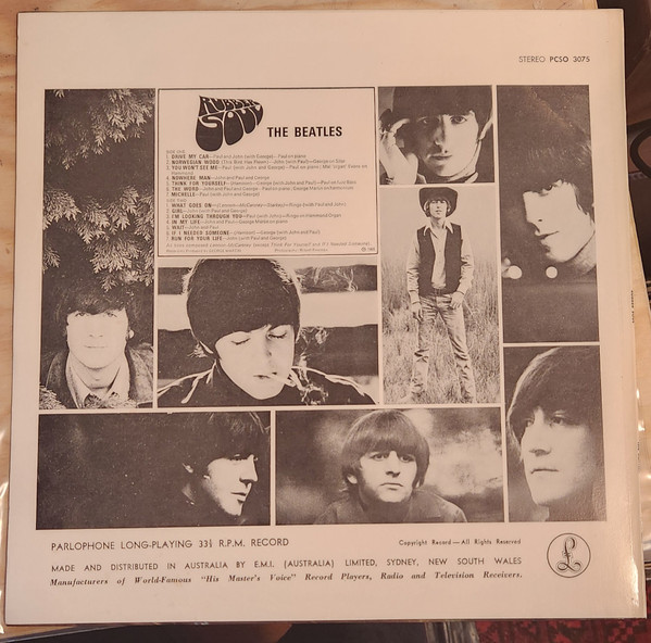The Beatles - Rubber Soul | Parlophone (PCSO3075) - 2 The Beatles - Rubber Soul | Parlophone (PCSO3075) - 2