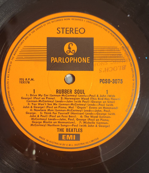 The Beatles - Rubber Soul | Parlophone (PCSO3075) - 3 The Beatles - Rubber Soul | Parlophone (PCSO3075) - 3