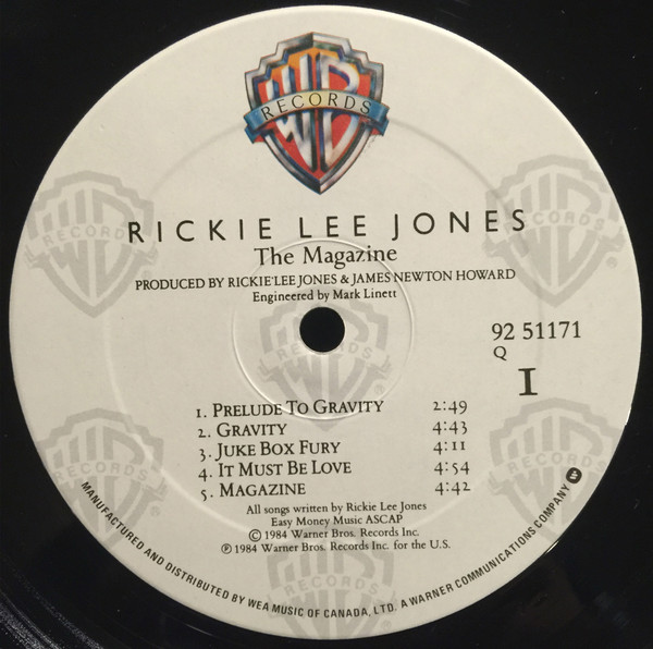 Rickie Lee Jones - The Magazine | Warner Bros. Records (92 51171) - 3 Rickie Lee Jones - The Magazine | Warner Bros. Records (92 51171) - 3