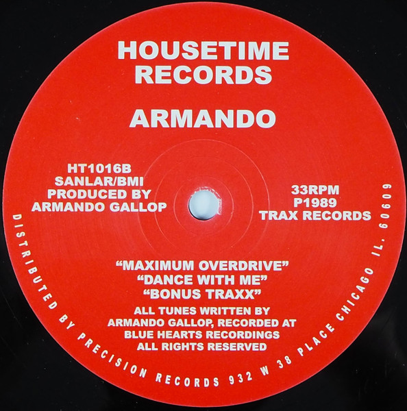 Armando - Overload | Housetime Records (HT1016) - 2
