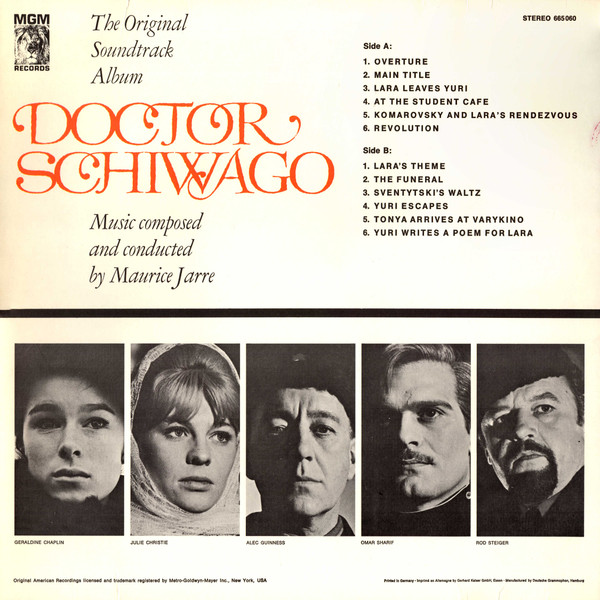 Maurice Jarre - Doctor Schiwago - The Original Soundtrack Album | MGM Records (665 060) - main
