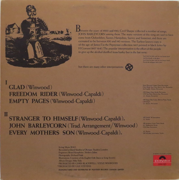 Traffic - John Barleycorn Must Die | Polydor (2334 013) - 4 Traffic - John Barleycorn Must Die | Polydor (2334 013) - 4