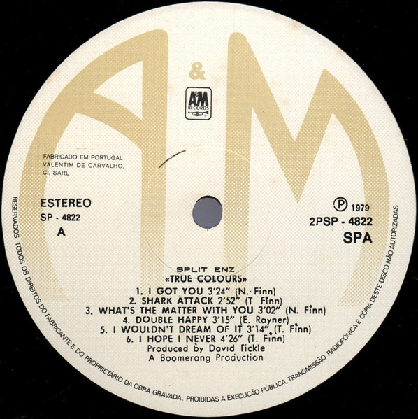 Split Enz - True Colours | A&M Records (2PSP-4822) - 3 Split Enz - True Colours | A&M Records (2PSP-4822) - 3