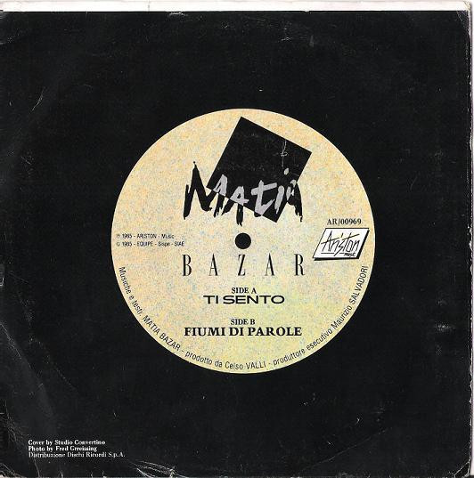 Matia Bazar - Ti Sento | Ariston Music (AR/00969) - 2 Matia Bazar - Ti Sento | Ariston Music (AR/00969) - 2