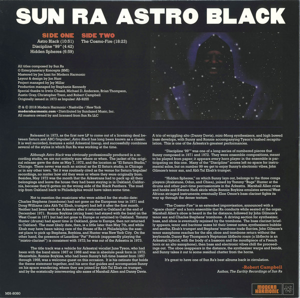 Sun Ra - Astro Black | Modern Harmonic (MH-8080) - 2 Sun Ra - Astro Black | Modern Harmonic (MH-8080) - 2