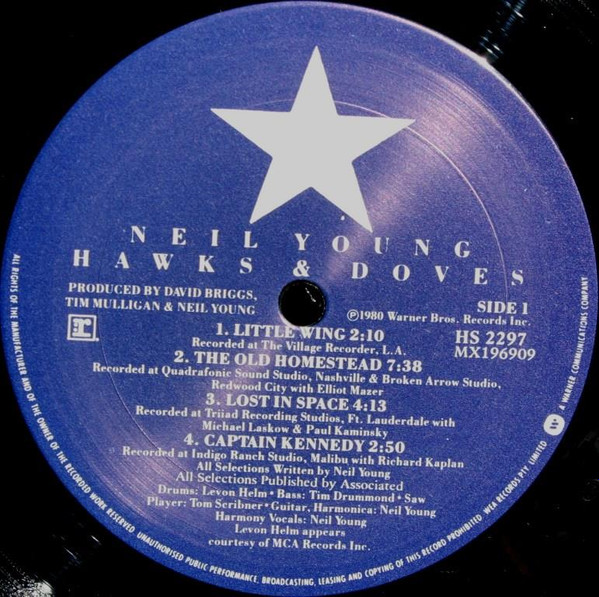 Neil Young - Hawks & Doves | Reprise Records (HS 2297) - 4 Neil Young - Hawks & Doves | Reprise Records (HS 2297) - 4