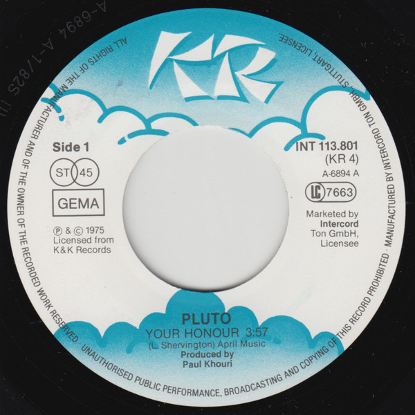 Pluto Shervington - Your Honour | KR (INT 113.801) - 2