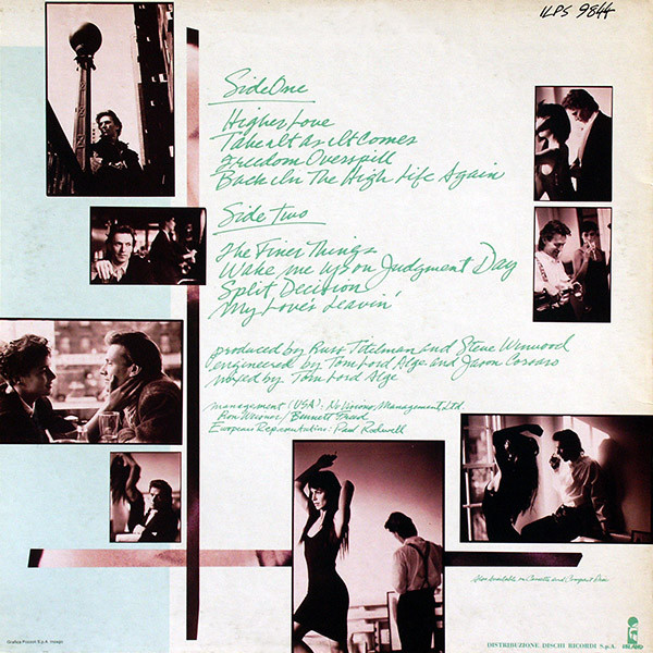 Steve Winwood - Back In The High Life | Island Records (ILPS 9844) - 2