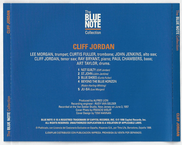 Clifford Jordan - Cliff Jordan | Blue Note (TOCJ-1565) - 2
