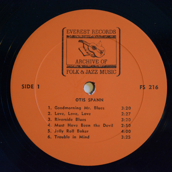 Otis Spann - Otis Spann | Archive Of Folk Music (FS-216) - 3
