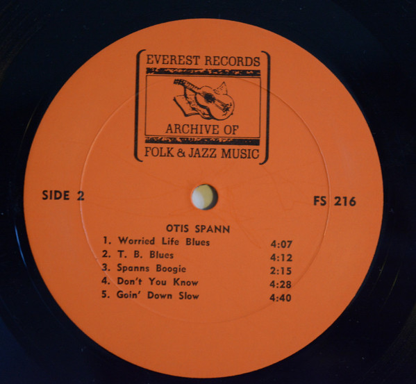 Otis Spann - Otis Spann | Archive Of Folk Music (FS-216) - 4
