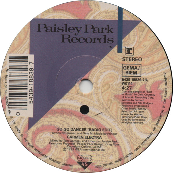 Carmen Electra - Go Go Dancer | Reprise Records (W 0114) - 4 Carmen Electra - Go Go Dancer | Reprise Records (W 0114) - 4
