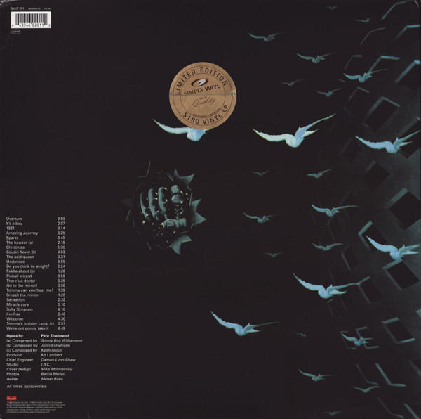 The Who - Tommy | Simply Vinyl (SVLP 201) - 3 The Who - Tommy | Simply Vinyl (SVLP 201) - 3