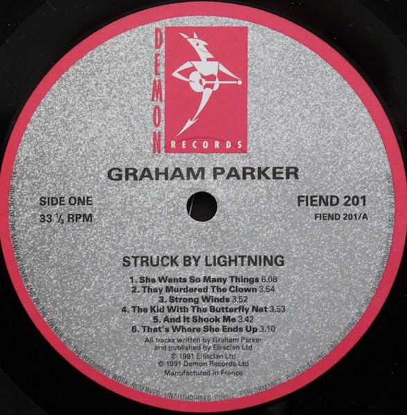 Graham Parker - Struck By Lightning | Demon Records (FIEND 201) - 3 Graham Parker - Struck By Lightning | Demon Records (FIEND 201) - 3