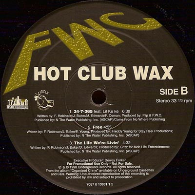 FWC - Hot Club Wax | Underground Records (7087 6 13651 1 5) - 2