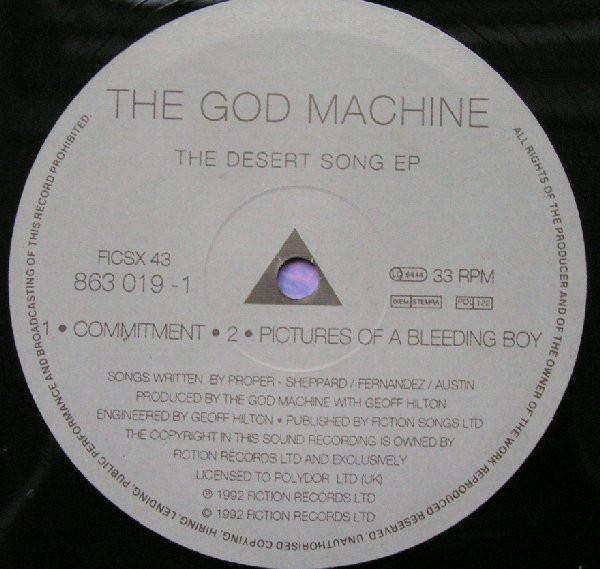 The God Machine - The Desert Song EP | Fiction Records (FICSX 43) - 4