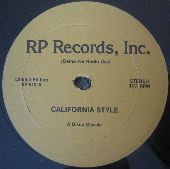 Eddy Grant / First Choice - California Style / Doctor Love | RP Records, Inc. (RP 013)