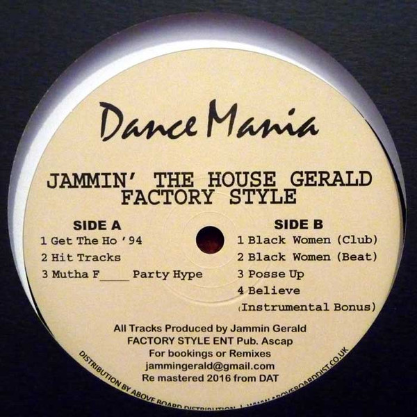 Jammin Gerald - Factory Style | Dance Mania (DM 063 2016)