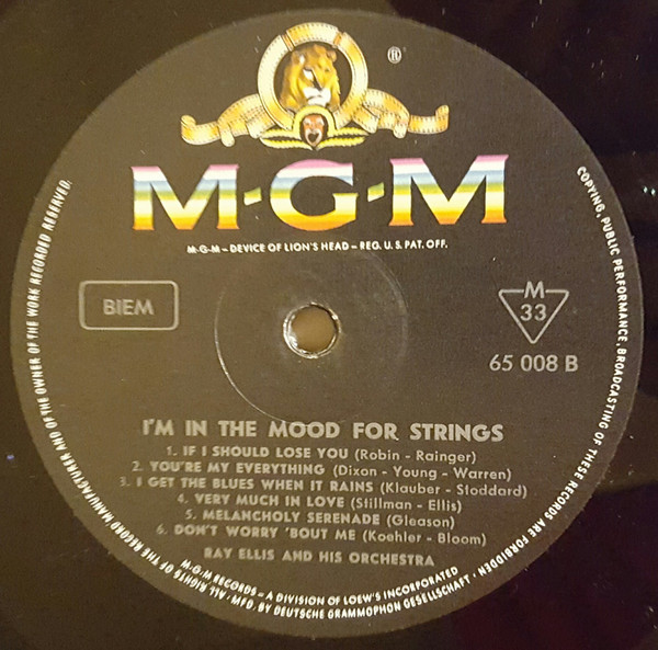 Ray Ellis And His Orchestra - I'm In The Mood For Strings | MGM Records (65 008) - 4