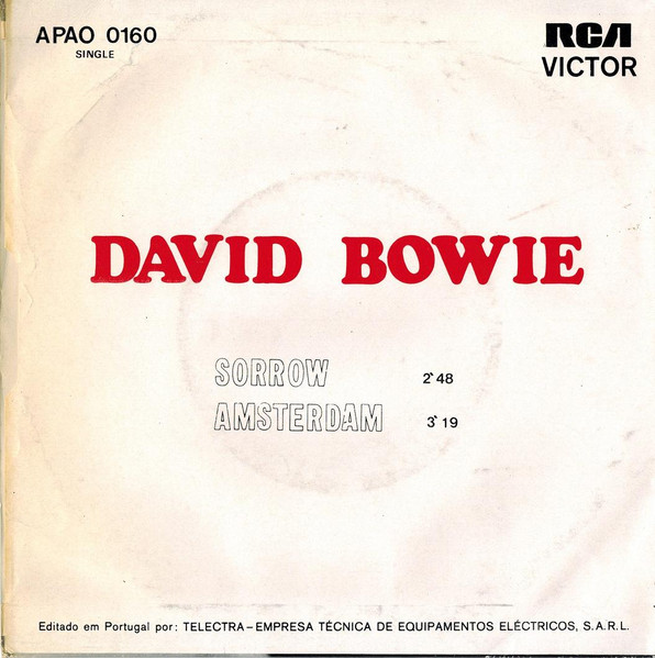 David Bowie - Sorrow | RCA Victor (APAO 0160) - 2