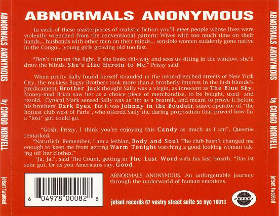 Congo Norvell - Abnormals Anonymous | Jetset Records (twa08cd) - main