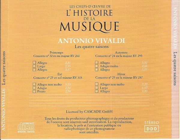 Antonio Vivaldi - Les Quatre Saisons | e.f.s.a. (005) - 3