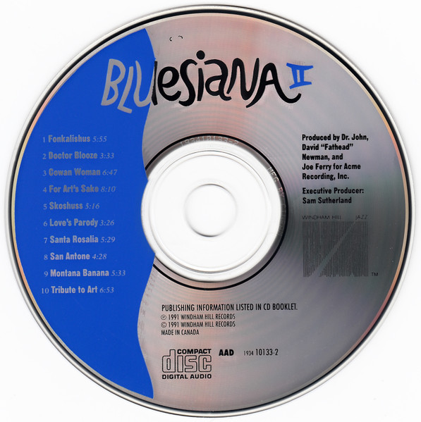 Bluesiana Triangle - Bluesiana II | Windham Hill Jazz (1934 10133-2) - 3 Bluesiana Triangle - Bluesiana II | Windham Hill Jazz (1934 10133-2) - 3