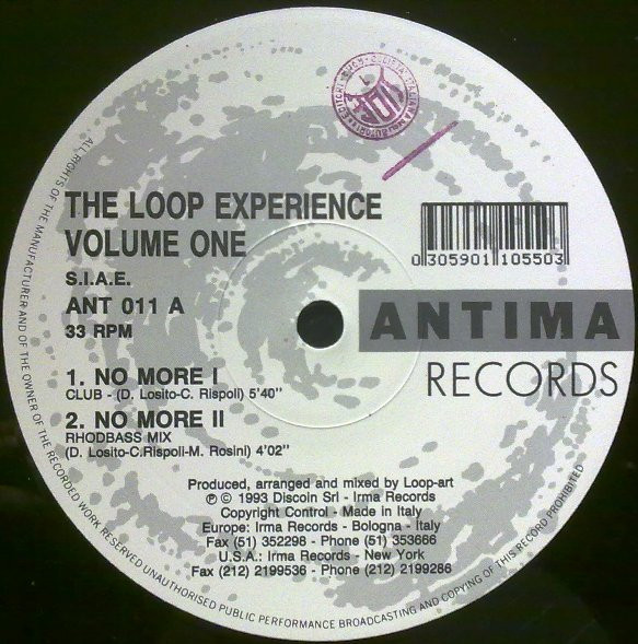 The Loop Experience - Volume One | Antima Records (ANT 011) - 3 The Loop Experience - Volume One | Antima Records (ANT 011) - 3