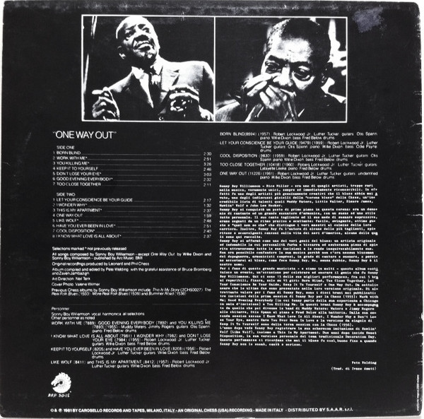 Sonny Boy Williamson - One Way Out | Chess (BRP 2015)