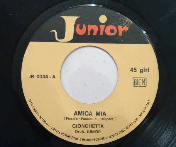 Rino Gionchetta - Amica Mia / Storia D'Amore | Junior (JR 0044) - 2