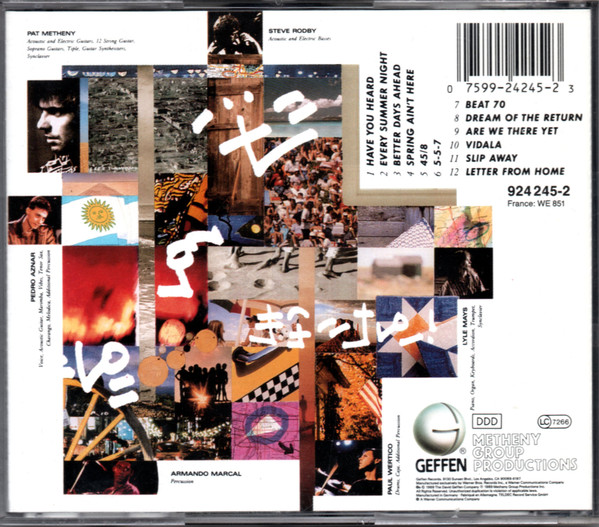 Pat Metheny Group - Letter From Home | Geffen Records (924 245-2) - 4