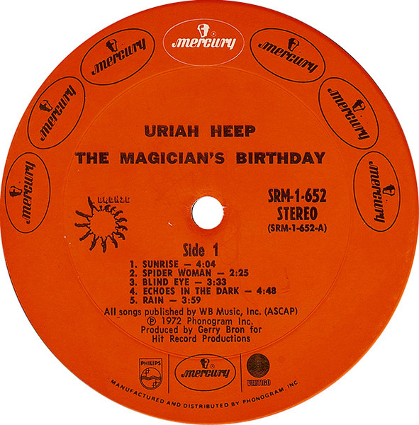 Uriah Heep - The Magician's Birthday | Mercury (SRM-1-652) - 3 Uriah Heep - The Magician's Birthday | Mercury (SRM-1-652) - 3