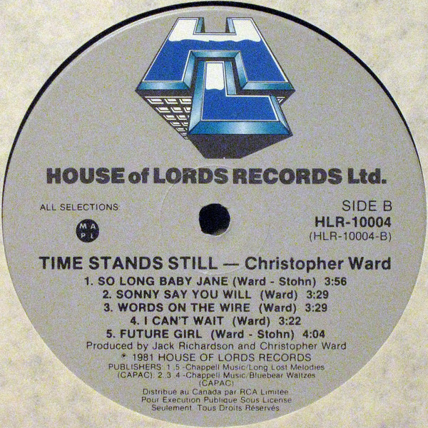 Christopher Ward - Time Stands Still | House Of Lords Records (HLR 10004) - 4 Christopher Ward - Time Stands Still | House Of Lords Records (HLR 10004) - 4