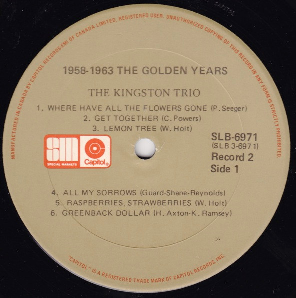 Kingston Trio - 1958-1963 The Golden Years | Tee Vee Records Inc. (TA-1049) - 4 Kingston Trio - 1958-1963 The Golden Years | Tee Vee Records Inc. (TA-1049) - 4