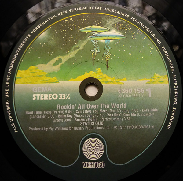 Status Quo - Rockin' All Over The World | Vertigo (6360 156) - 3
