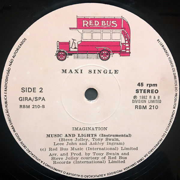 Imagination - Music And Lights | Red Bus Records (RBM 210) - 3