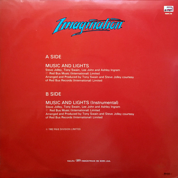 Imagination - Music And Lights | Red Bus Records (RBM 210) - 2