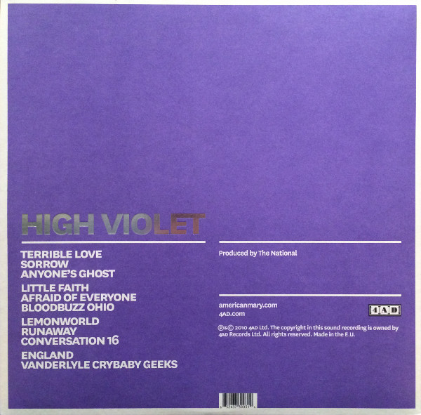 The National - High Violet | 4AD (CAD 3X03) - 2