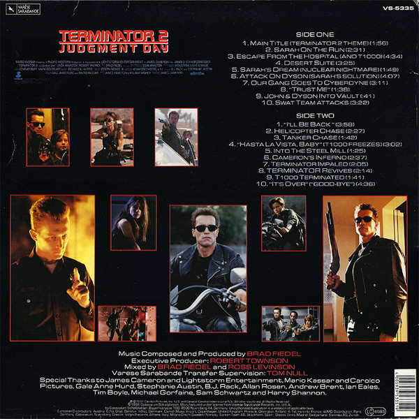 Brad Fiedel - Terminator 2: Judgment Day (Original Motion Picture Soundtrack) | Varèse Sarabande (VS-5335) - 2 Brad Fiedel - Terminator 2: Judgment Day (Original Motion Picture Soundtrack) | Varèse Sarabande (VS-5335) - 2
