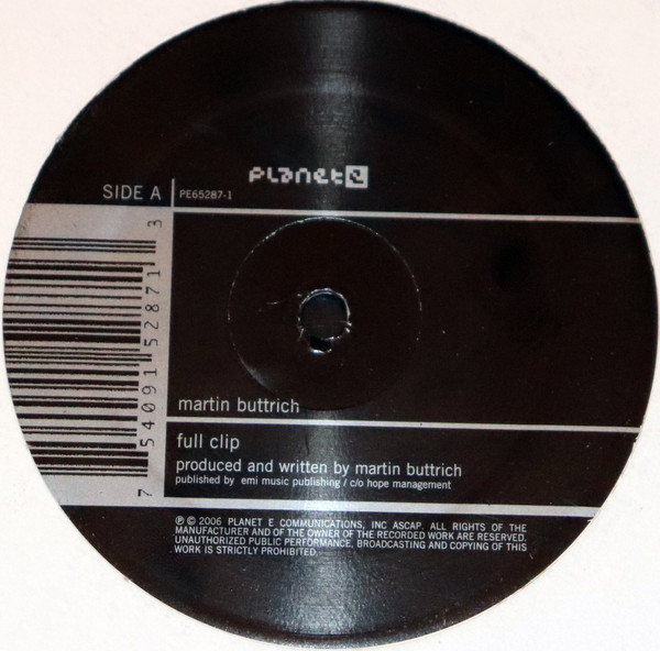 Martin Buttrich - Full Clip / Programmer | Planet E (PE65287-1)