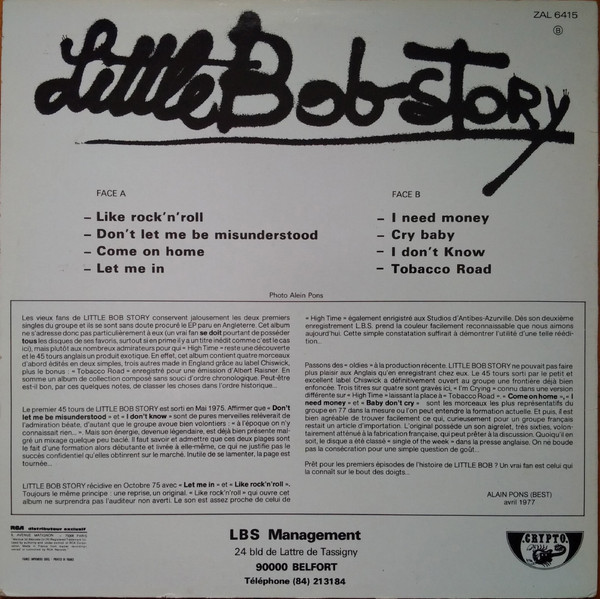 Little Bob Story - Little Bob Story | Crypto (ZAL 6415) - 2
