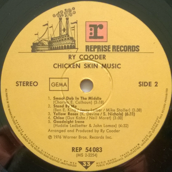 Ry Cooder - Chicken Skin Music | Reprise Records (REP 54 083) - 4 Ry Cooder - Chicken Skin Music | Reprise Records (REP 54 083) - 4